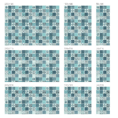 Samolepiaca vitráž na okno a dvere Boho dlaždice