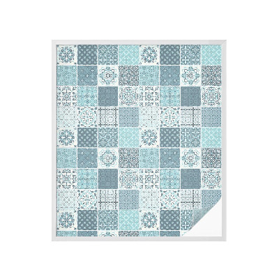 Samolepiaca vitráž na okno a dvere Boho dlaždice