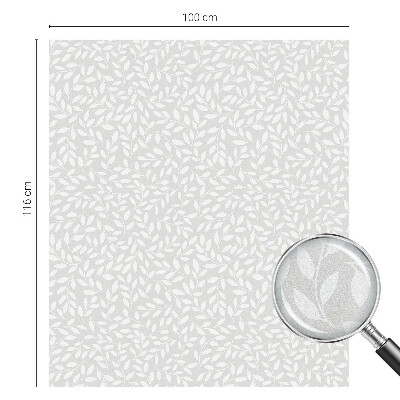 Privátna fólia na okno vitrážová Listový vzor