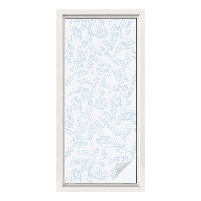 Fólia na okno na ochranu súkromia Éterické listy