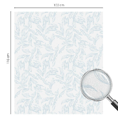 Fólia na okno na ochranu súkromia Éterické listy