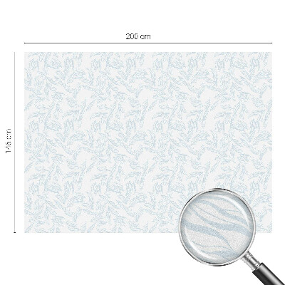 Fólia na okno na ochranu súkromia Éterické listy