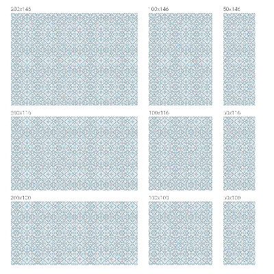 Privátna fólia na okno vitrážová Modré ozdoby