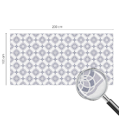 Dekoračná fólia na sklo vitráž Kvetinové kosoštvorce