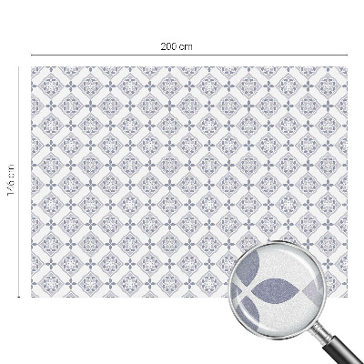 Dekoračná fólia na sklo vitráž Kvetinové kosoštvorce