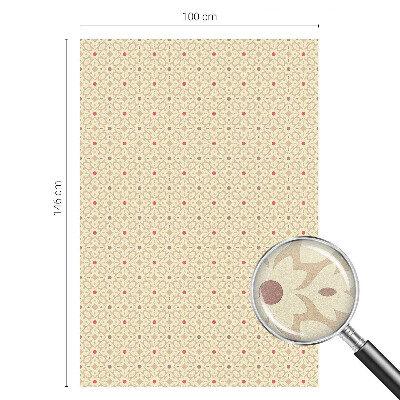 Samolepiaca vitráž na okno a dvere Kvetinové vzory