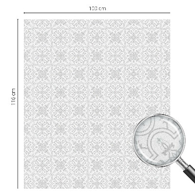 Fólia na okno na ochranu súkromia Kvetinová symetria