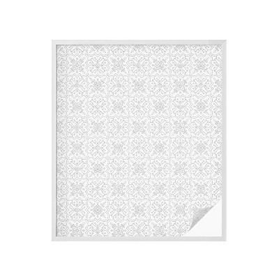 Fólia na okno na ochranu súkromia Kvetinová symetria