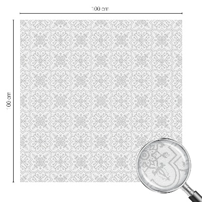 Fólia na okno na ochranu súkromia Kvetinová symetria