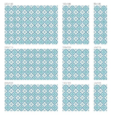 Samolepiaca vitráž na okno a dvere Klasická symetria