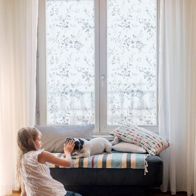 Dekoračná fólia na sklo vitráž Jemné kvety