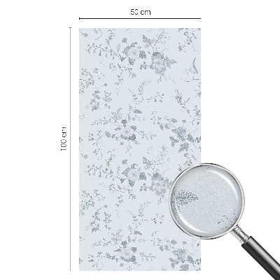 Dekoračná fólia na sklo vitráž Jemné kvety