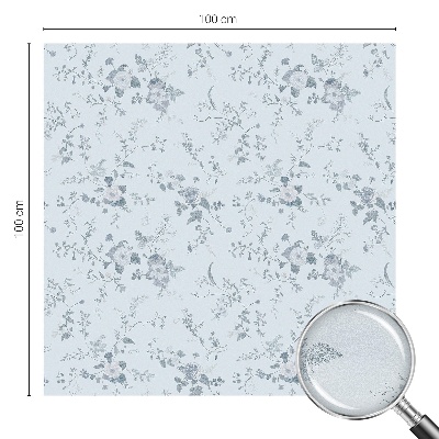 Dekoračná fólia na sklo vitráž Jemné kvety