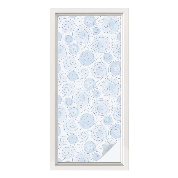 Fólia na okno na ochranu súkromia Špirálové vzory