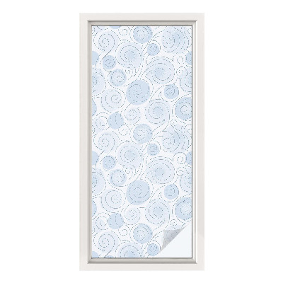 Fólia na okno na ochranu súkromia Špirálové vzory