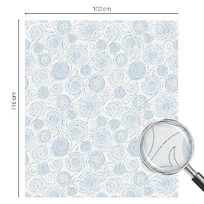 Fólia na okno na ochranu súkromia Špirálové vzory