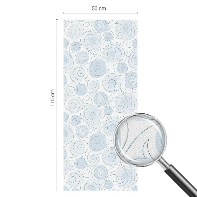 Fólia na okno na ochranu súkromia Špirálové vzory