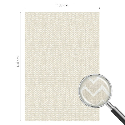 Privátna fólia na okno vitrážová Béžový cikcak