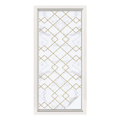 Samolepiaca vitráž na okno a dvere Geometrické čiary