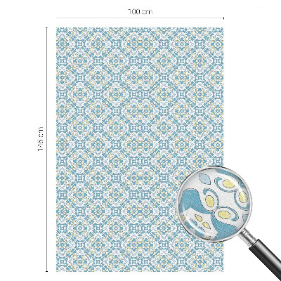 Samolepiaca vitráž na okno a dvere Geometrické rozety