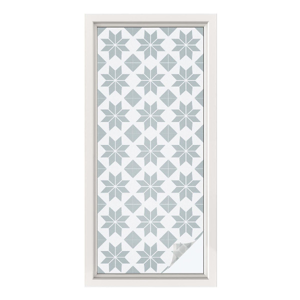 Samolepiaca fólia na sklo Geometrické hviezdy