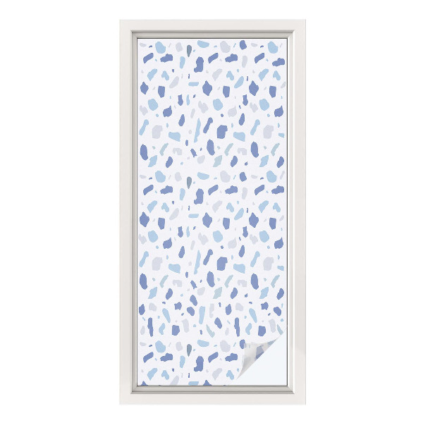 Dekoračná fólia na sklo vitráž Modré vzory