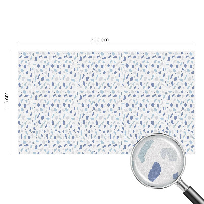 Dekoračná fólia na sklo vitráž Modré vzory
