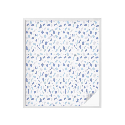 Dekoračná fólia na sklo vitráž Modré vzory