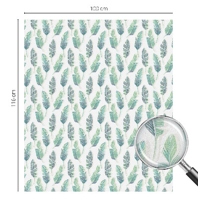 Privátna fólia na okno vitrážová Tropické listy