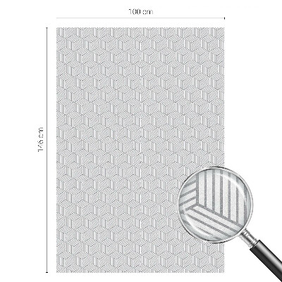 Fólia na okno na ochranu súkromia Šesťuholníkové pevné látky