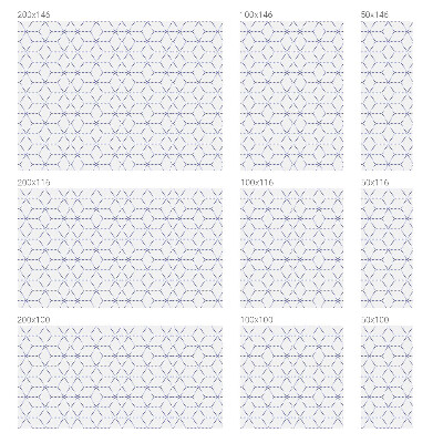 Samolepiaca vitráž na okno a dvere Fialové kosoštvorce