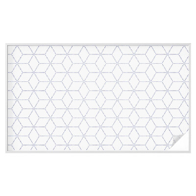 Samolepiaca vitráž na okno a dvere Fialové kosoštvorce