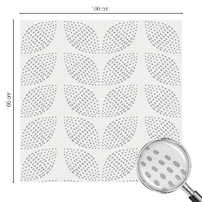 Privátna fólia na okno vitrážová Bodkované listy