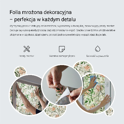 Fólia na okno na ochranu súkromia Geometrická elegancia