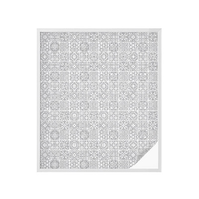 Fólia na okno na ochranu súkromia Geometrická elegancia