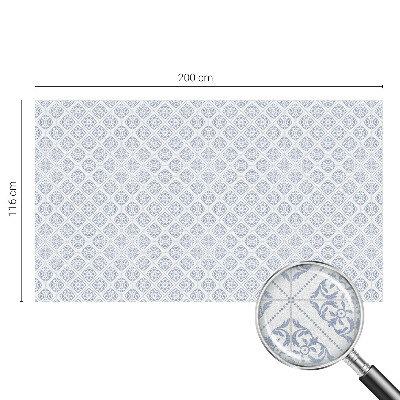 Samolepiaca vitráž na okno a dvere Jemné rozety