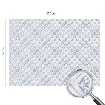 Samolepiaca vitráž na okno a dvere Jemné rozety