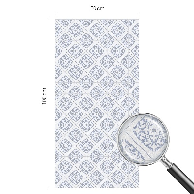 Samolepiaca vitráž na okno a dvere Jemné rozety