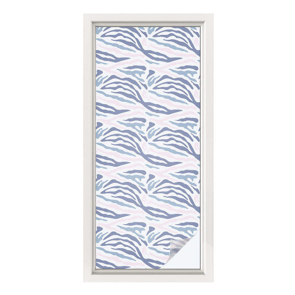 Privátna fólia na okno vitrážová Zebrí vzor