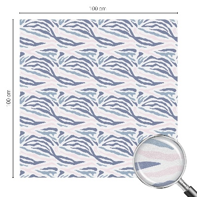 Privátna fólia na okno vitrážová Zebrí vzor