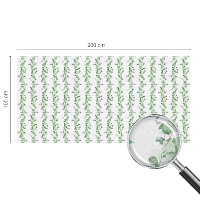 Dekoračná fólia na sklo vitráž Zelené girlandy