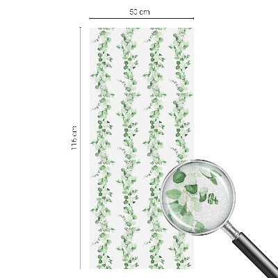 Dekoračná fólia na sklo vitráž Zelené girlandy