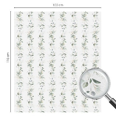 Samolepiaca vitráž na okno a dvere Rastlinné kúzlo