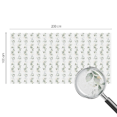 Samolepiaca vitráž na okno a dvere Rastlinné kúzlo