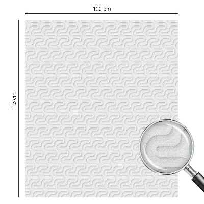 Privátna fólia na okno vitrážová Minimalistický dizajn