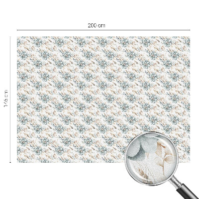 Samolepiaca vitráž na okno a dvere Kvetinová elegancia