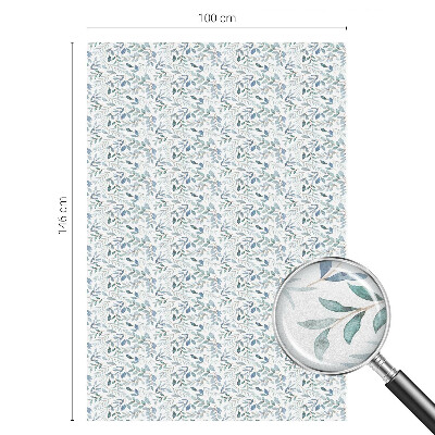 Privátna fólia na okno vitrážová Idylické listy