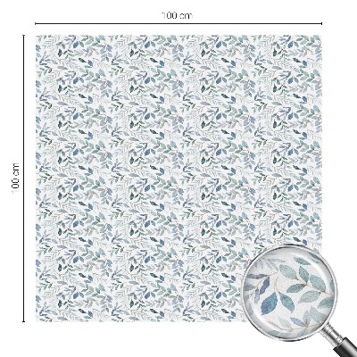 Privátna fólia na okno vitrážová Idylické listy