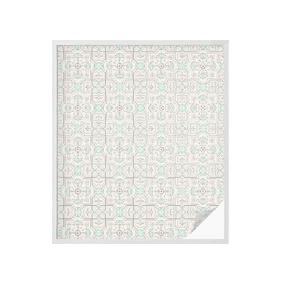 Dekoračná fólia na sklo vitráž Kvetinové dlaždice