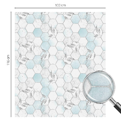 Fólia na okno na ochranu súkromia Listové dlaždice
